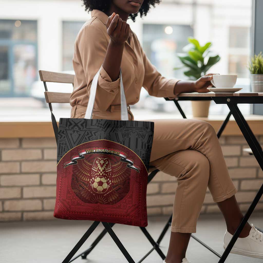 Egypt Football Tote Bag Tribal Eagle With Ancient Egyptian Patterns