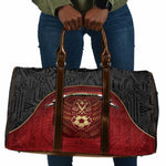 Egypt Football Travel Bag Tribal Eagle With Ancient Egyptian Patterns