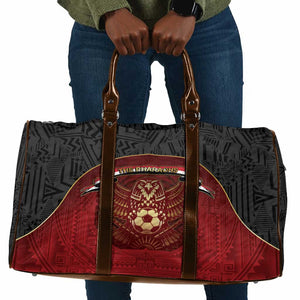 Egypt Football Travel Bag Tribal Eagle With Ancient Egyptian Patterns
