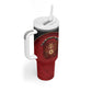 Custom Egypt Football Tumbler With Handle Tribal Eagle With Ancient Egyptian Patterns