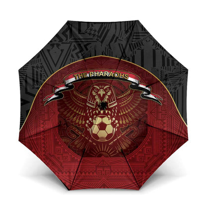 Egypt Football Umbrella Tribal Eagle With Ancient Egyptian Patterns