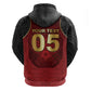 Custom Egypt Football Zip Hoodie Tribal Eagle With Ancient Egyptian Patterns