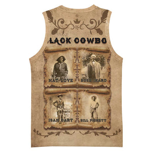 Black Cowboy Basketball Jersey African American Black History Western Grunge DT05
