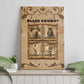 Black Cowboy Canvas Wall Art African American Black History Western Grunge - African Pride