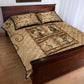 Black Cowboy Quilt Bed Set African American Black History Western Grunge - African Pride