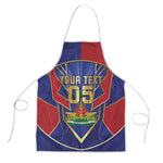Custom Afro-Haitians Football Apron Haitian Palm Tree Unique Style