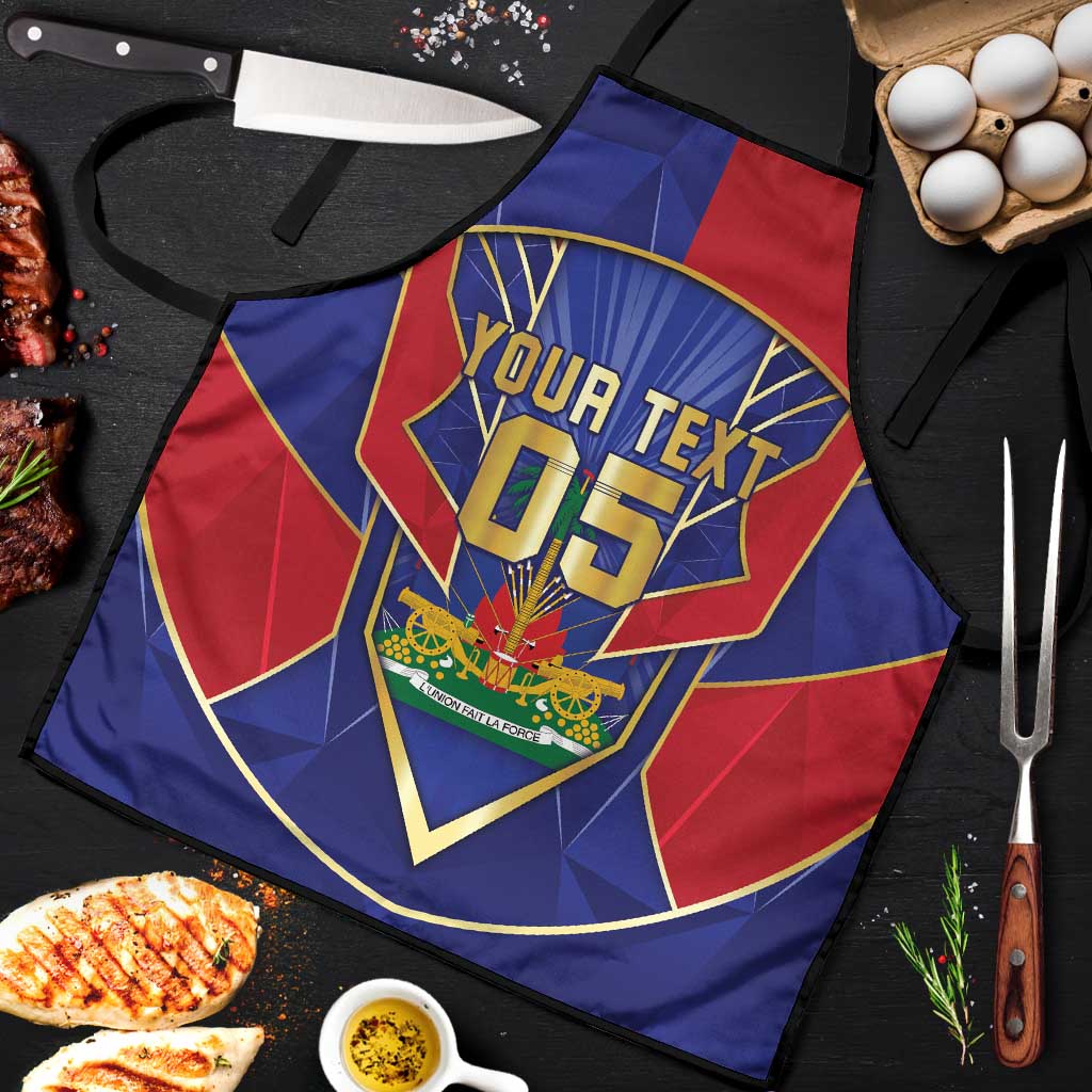 Custom Afro-Haitians Football Apron Haitian Palm Tree Unique Style