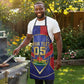 Custom Afro-Haitians Football Apron Haitian Palm Tree Unique Style
