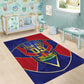 Custom Afro-Haitians Football Area Rug Haitian Palm Tree Unique Style
