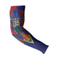 Custom Afro-Haitians Football Arm Sleeves Haitian Palm Tree Unique Style