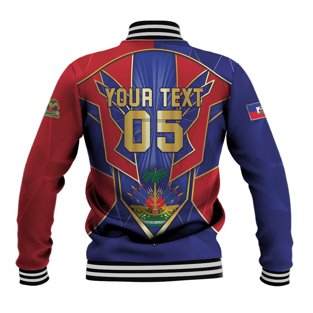 Custom Afro-Haitians Football Baseball Jacket Haitian Palm Tree Unique Style