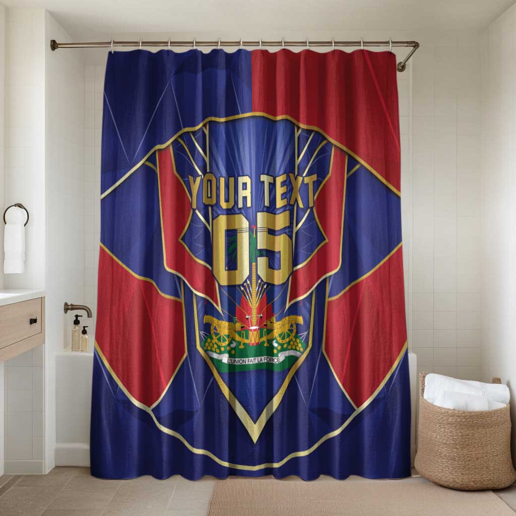 Custom Afro-Haitians Football Bathroom Set Haitian Palm Tree Unique Style