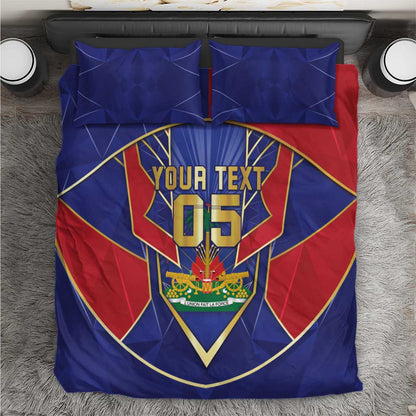 Custom Afro-Haitians Football Bedding Set Haitian Palm Tree Unique Style