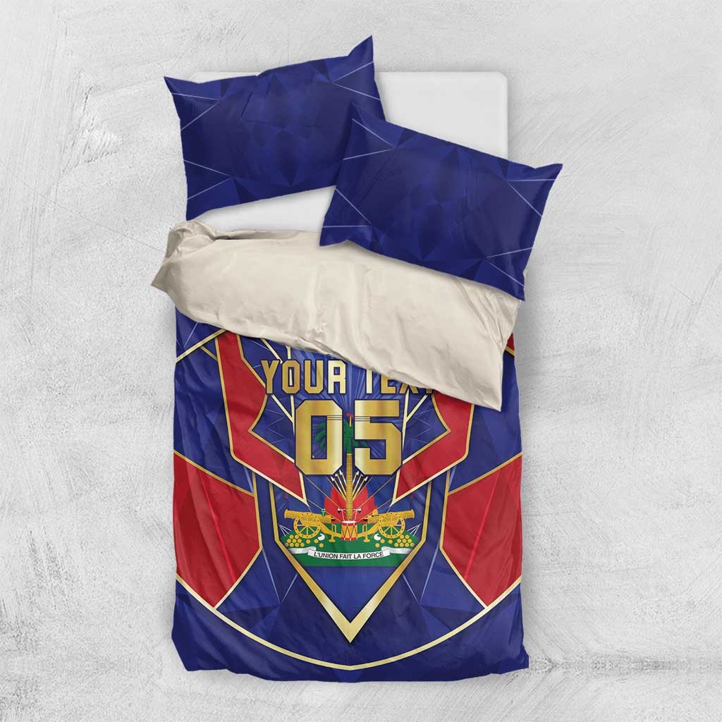 Custom Afro-Haitians Football Bedding Set Haitian Palm Tree Unique Style