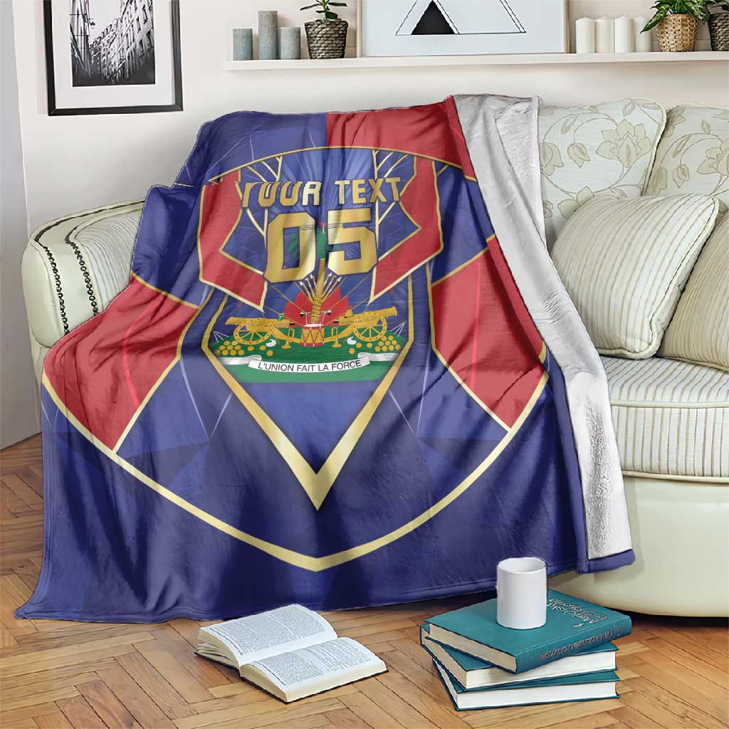 Custom Afro-Haitians Football Blanket Haitian Palm Tree Unique Style