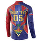 Custom Afro-Haitians Football Button Sweatshirt Haitian Palm Tree Unique Style