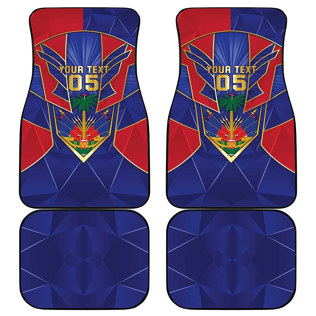 Custom Afro-Haitians Football Car Mats Haitian Palm Tree Unique Style