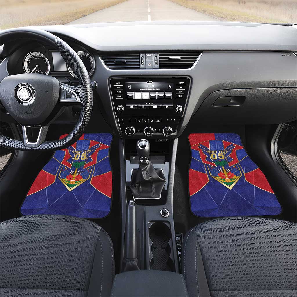 Custom Afro-Haitians Football Car Mats Haitian Palm Tree Unique Style