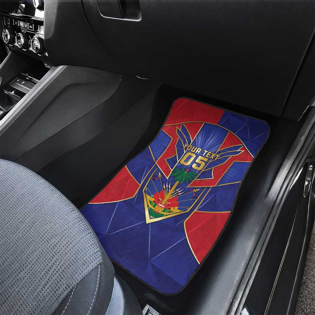 Custom Afro-Haitians Football Car Mats Haitian Palm Tree Unique Style