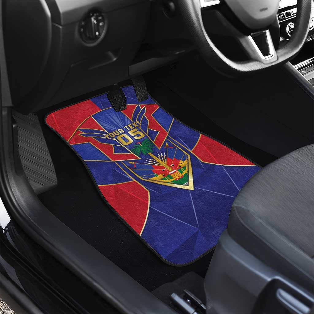 Custom Afro-Haitians Football Car Mats Haitian Palm Tree Unique Style