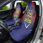 Custom Afro-Haitians Football Car Seat Cover Haitian Palm Tree Unique Style