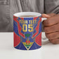 Custom Afro-Haitians Football Ceramic Mug Haitian Palm Tree Unique Style
