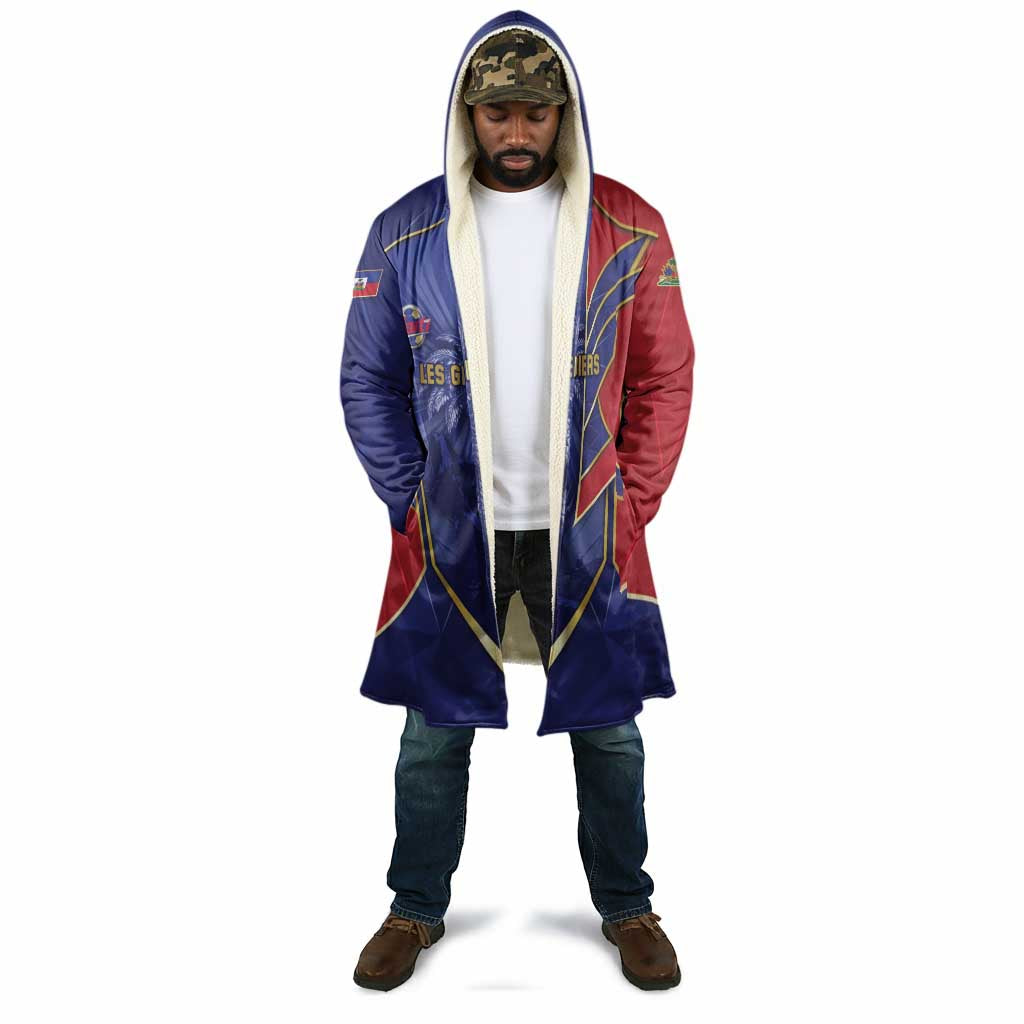 Custom Afro-Haitians Football Cloak Haitian Palm Tree Unique Style