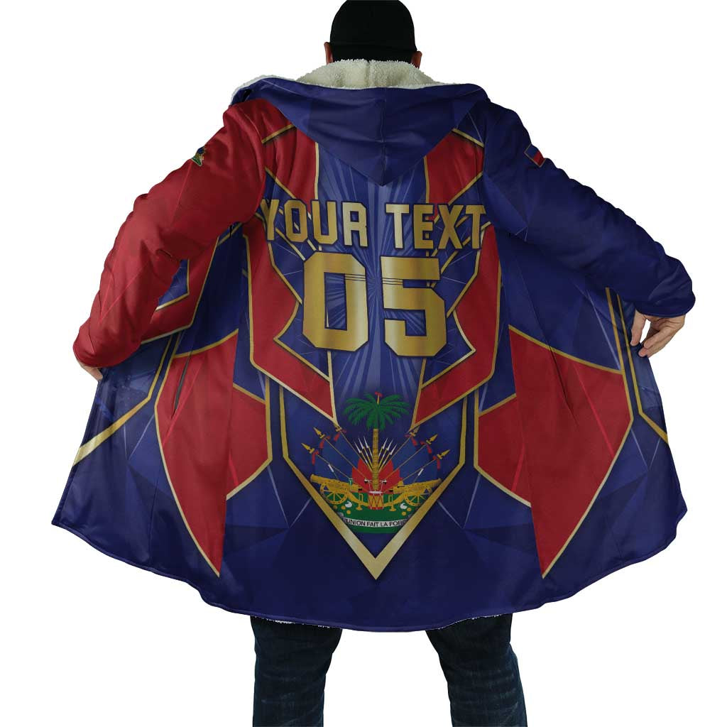 Custom Afro-Haitians Football Cloak Haitian Palm Tree Unique Style