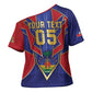 Custom Afro-Haitians Football Cross Shoulder Shirt Haitian Palm Tree Unique Style