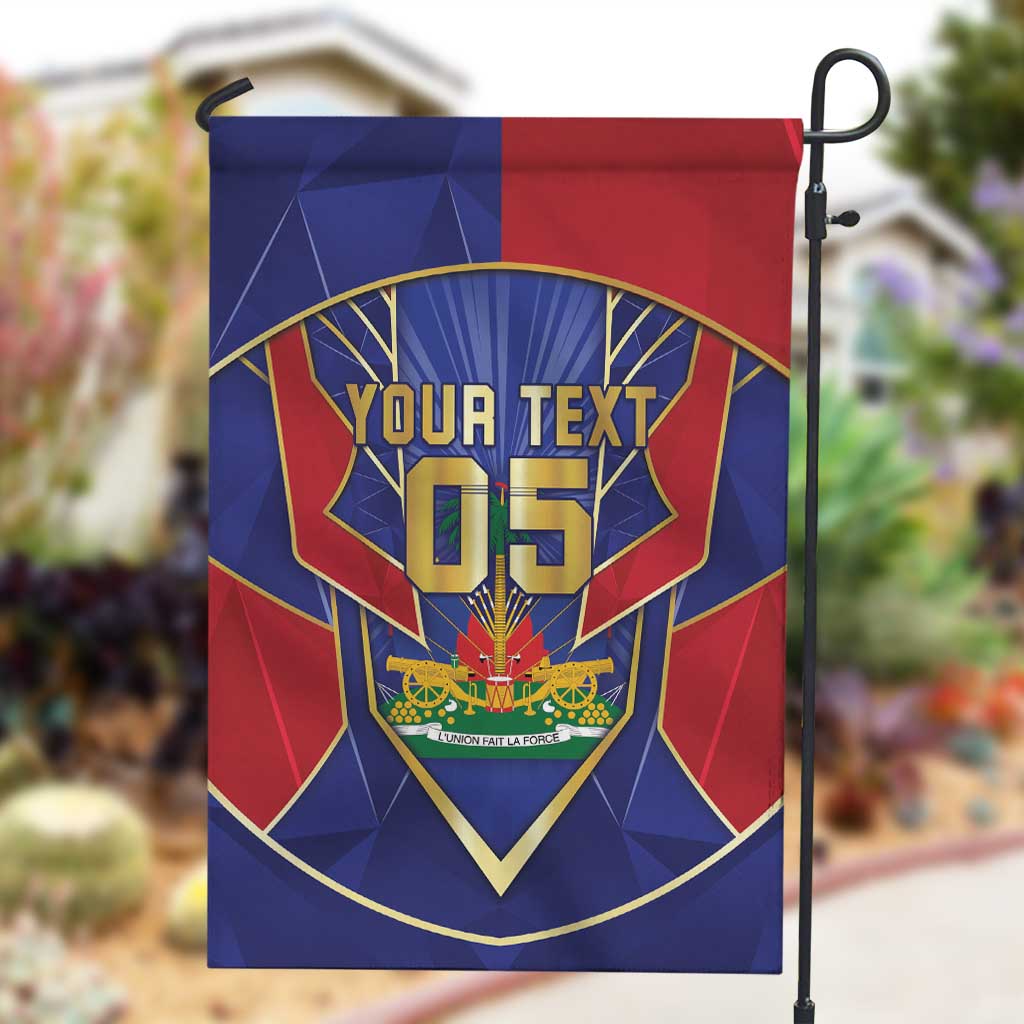 Custom Afro-Haitians Football Garden Flag Haitian Palm Tree Unique Style