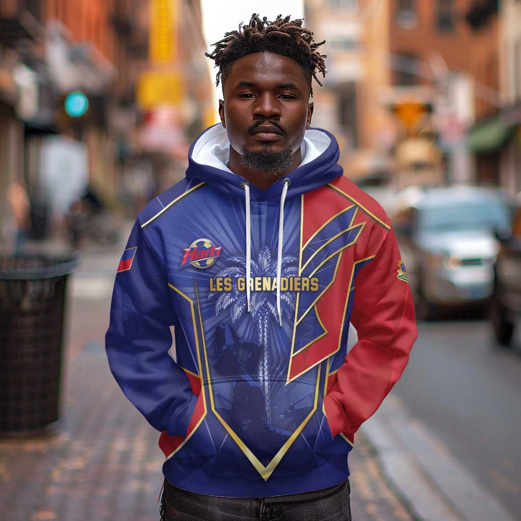 Custom Afro-Haitians Football Hoodie Haitian Palm Tree Unique Style