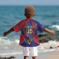 Custom Afro-Haitians Football Kid Hawaiian Shirt Haitian Palm Tree Unique Style