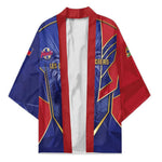 Custom Afro-Haitians Football Kimono Haitian Palm Tree Unique Style