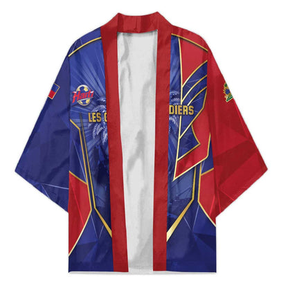 Custom Afro-Haitians Football Kimono Haitian Palm Tree Unique Style