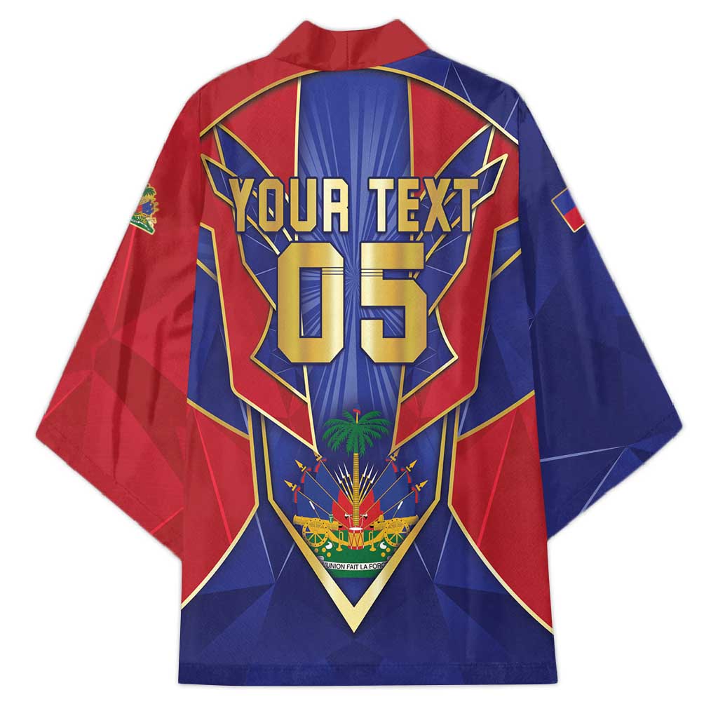 Custom Afro-Haitians Football Kimono Haitian Palm Tree Unique Style
