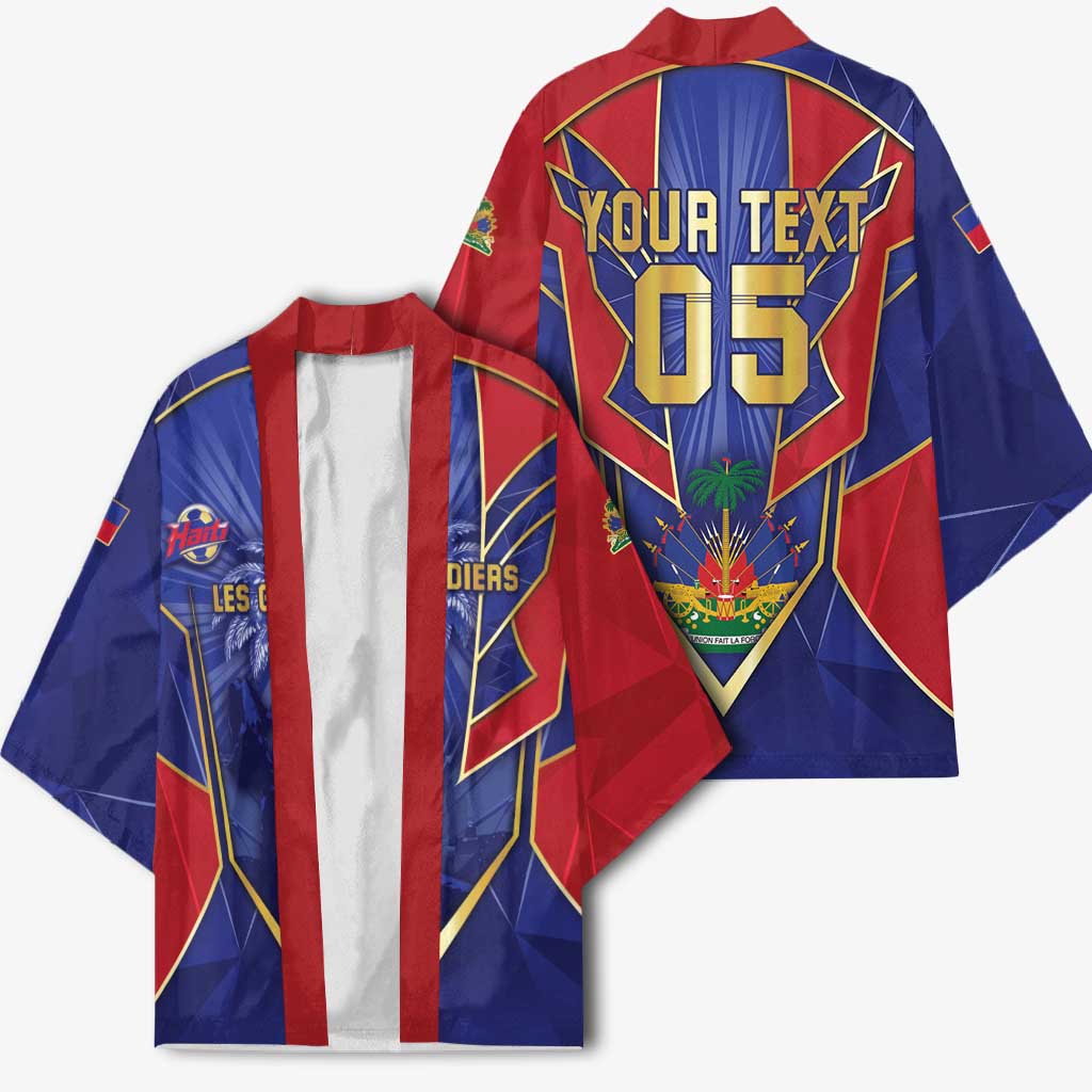 Custom Afro-Haitians Football Kimono Haitian Palm Tree Unique Style