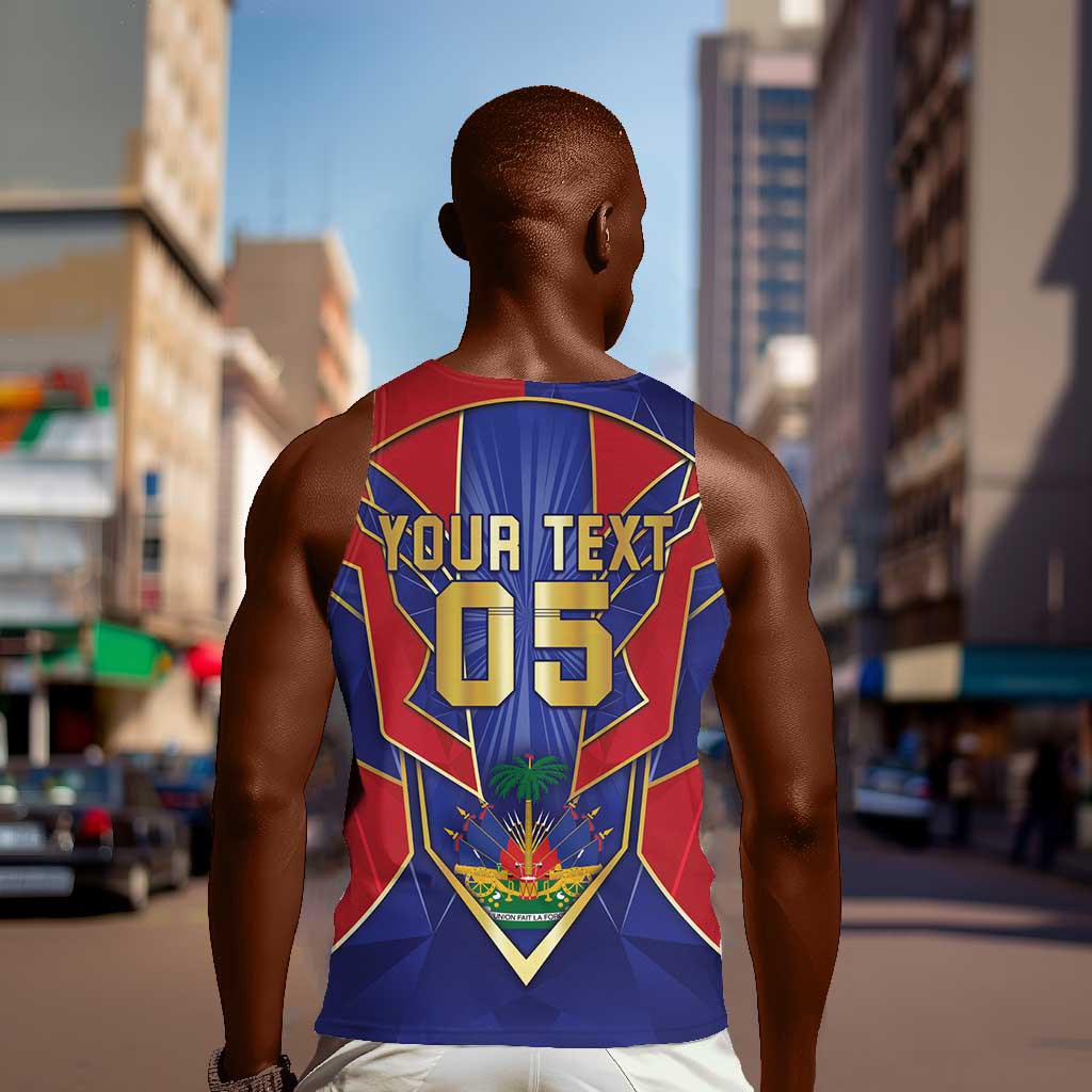 Custom Afro-Haitians Football Men Tank Top Haitian Palm Tree Unique Style