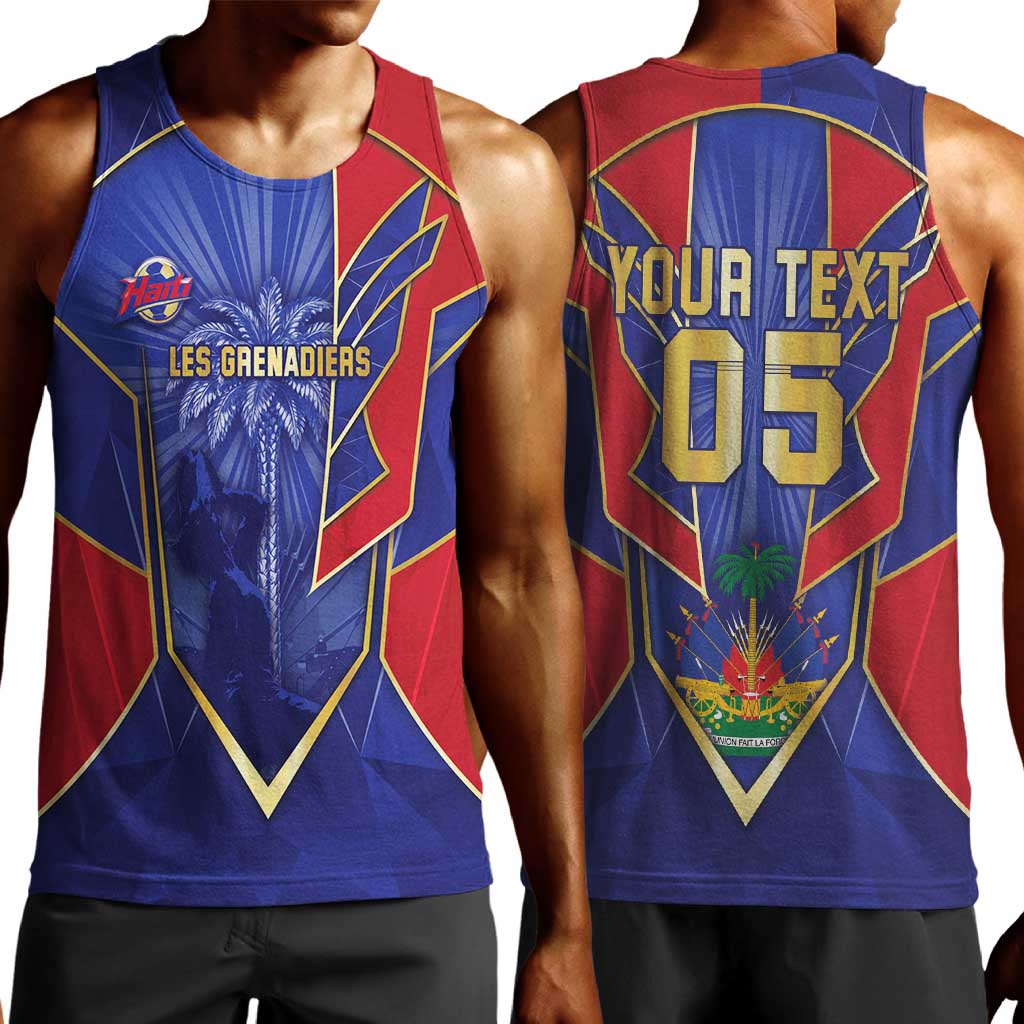 Custom Afro-Haitians Football Men Tank Top Haitian Palm Tree Unique Style