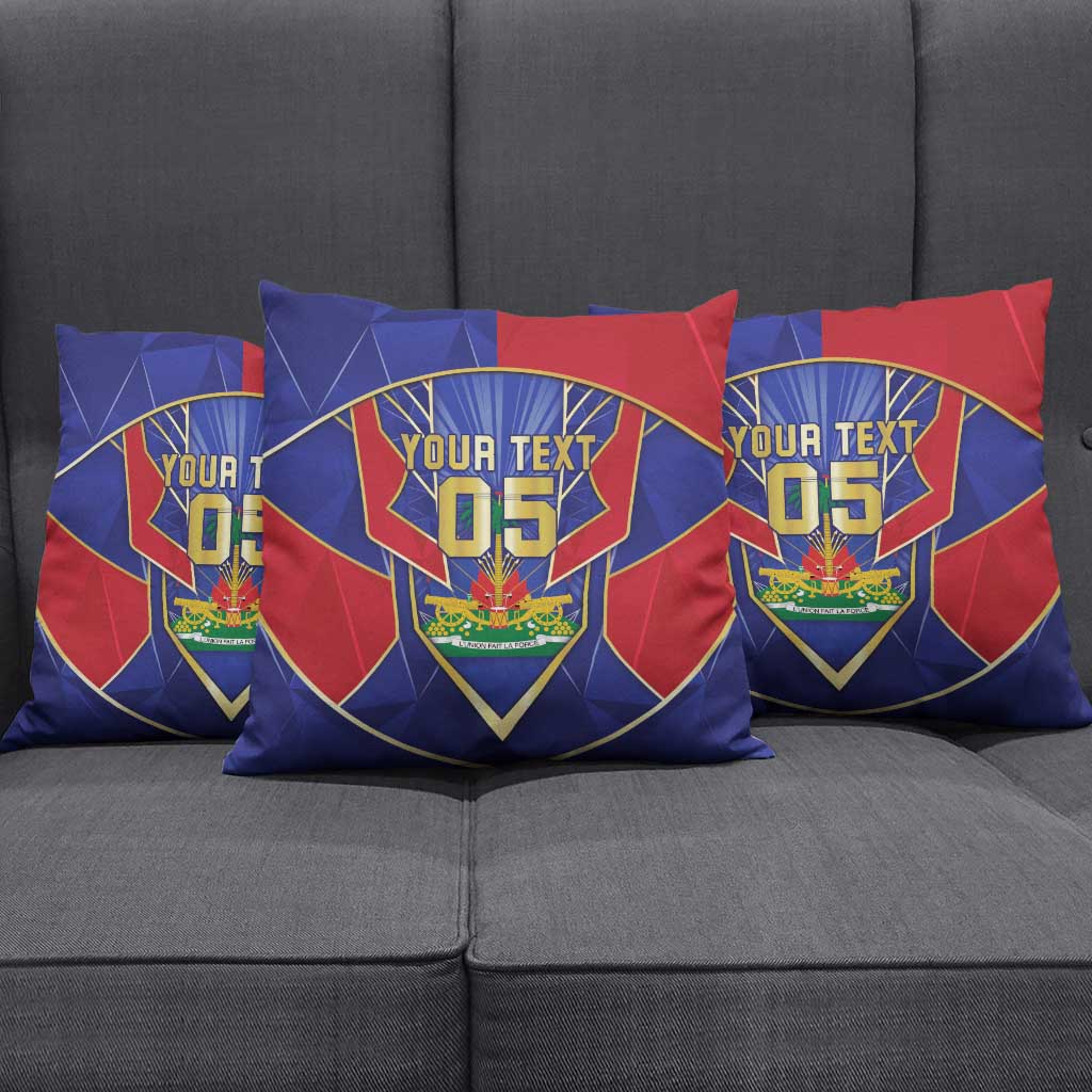 Custom Afro-Haitians Football Pillow Cover Haitian Palm Tree Unique Style