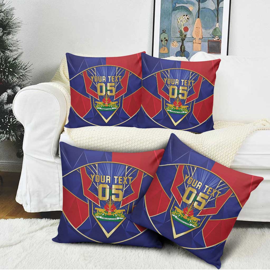 Custom Afro-Haitians Football Pillow Cover Haitian Palm Tree Unique Style