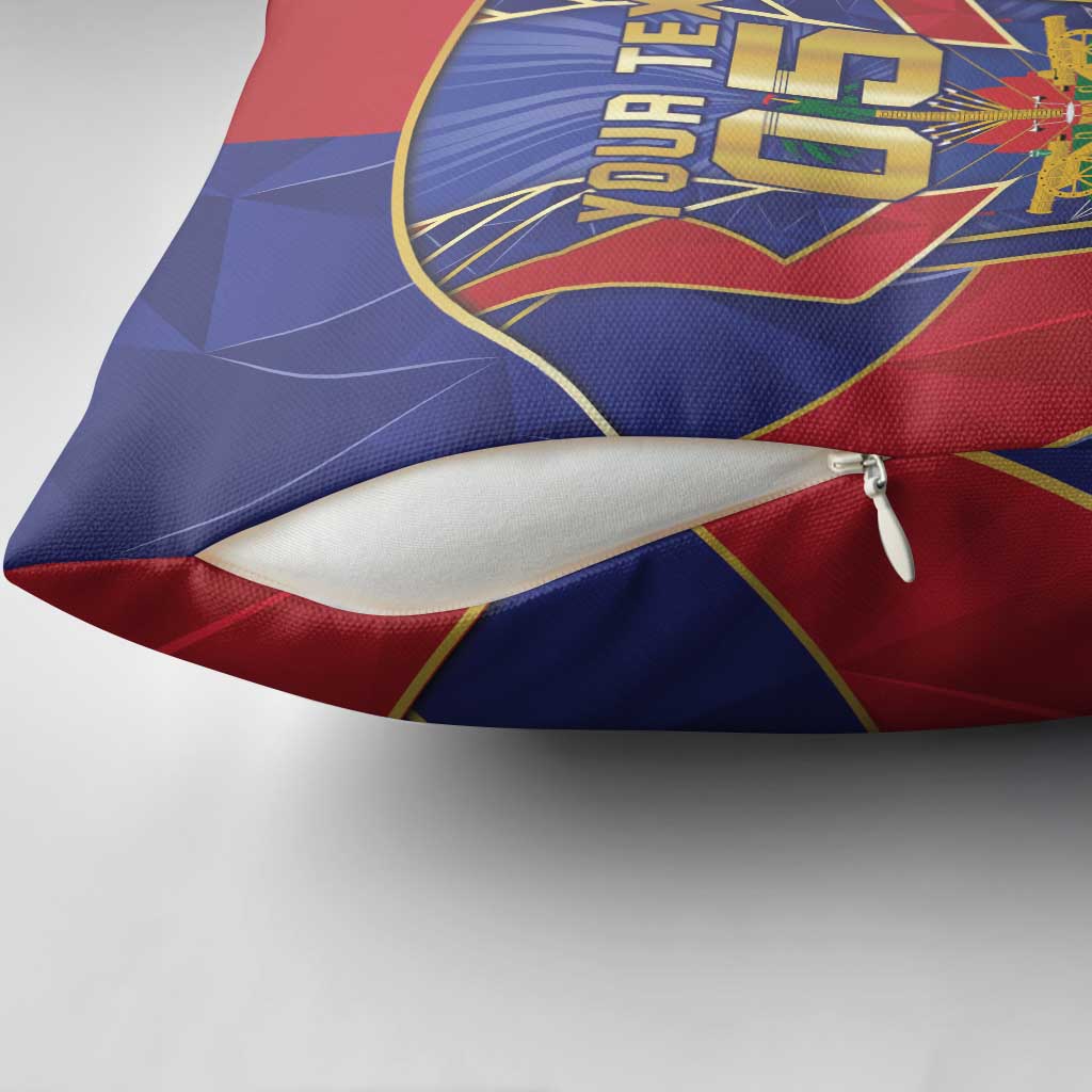 Custom Afro-Haitians Football Pillow Cover Haitian Palm Tree Unique Style