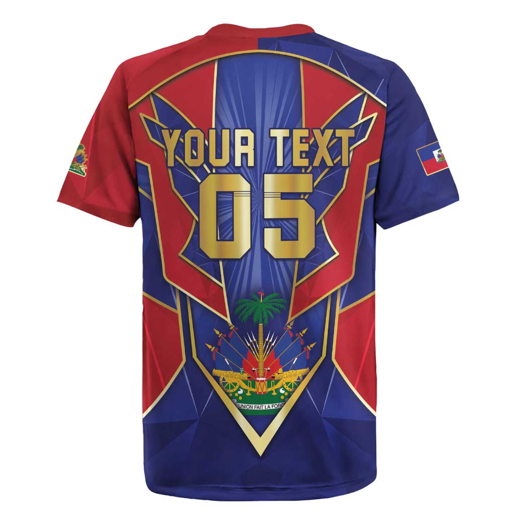 Custom Afro-Haitians Football Rugby Jersey Haitian Palm Tree Unique Style