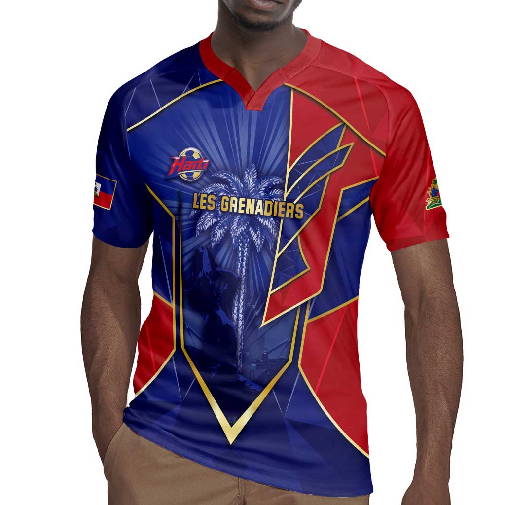 Custom Afro-Haitians Football Rugby Jersey Haitian Palm Tree Unique Style