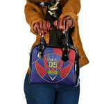 Custom Afro-Haitians Football Shoulder Handbag Haitian Palm Tree Unique Style