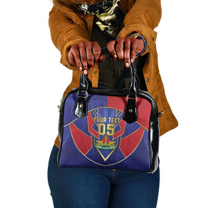 Custom Afro-Haitians Football Shoulder Handbag Haitian Palm Tree Unique Style