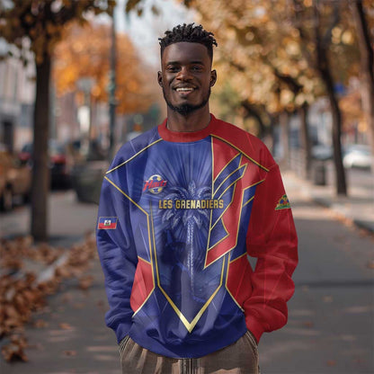 Custom Afro-Haitians Football Sweatshirt Haitian Palm Tree Unique Style