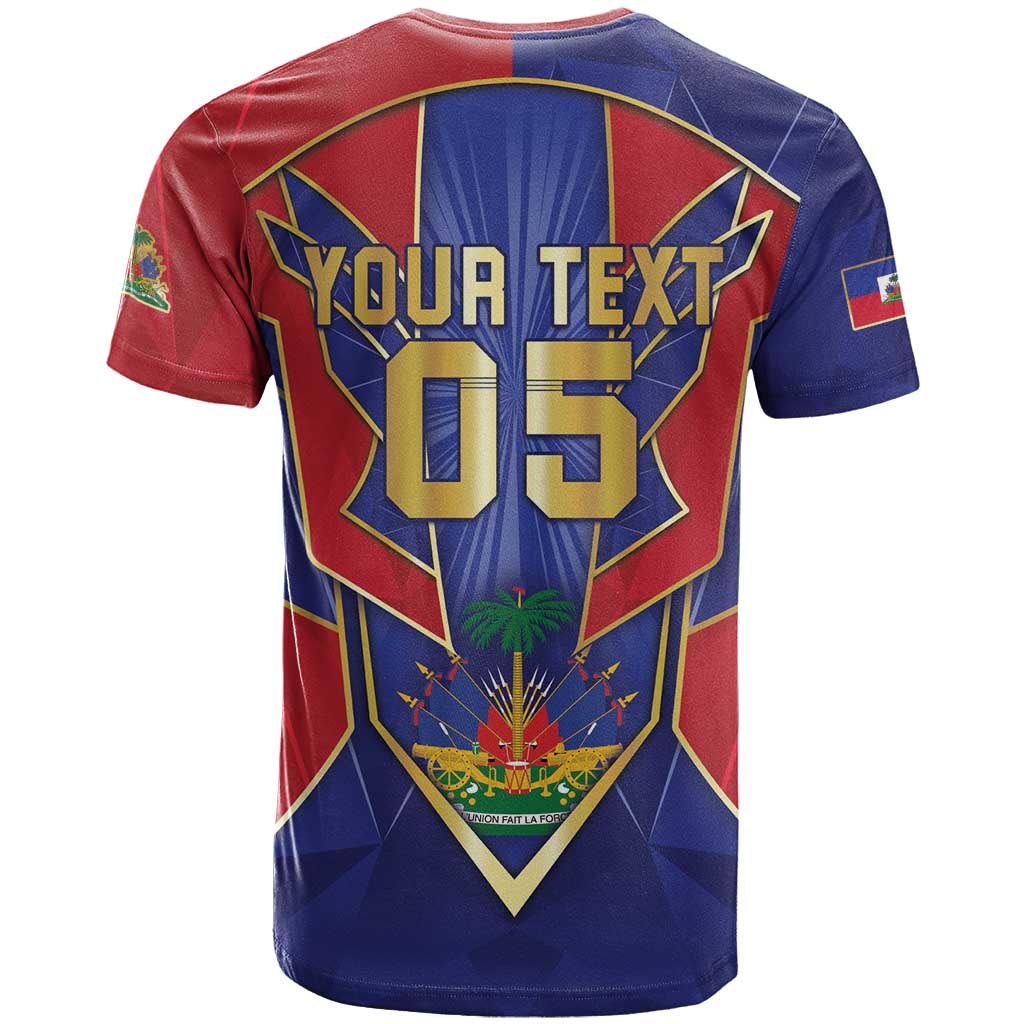 Custom Afro-Haitians Football T shirt Haitian Palm Tree Unique Style