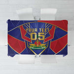 Custom Afro-Haitians Football Tablecloth Haitian Palm Tree Unique Style