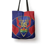 Custom Afro-Haitians Football Tote Bag Haitian Palm Tree Unique Style