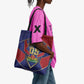 Custom Afro-Haitians Football Tote Bag Haitian Palm Tree Unique Style